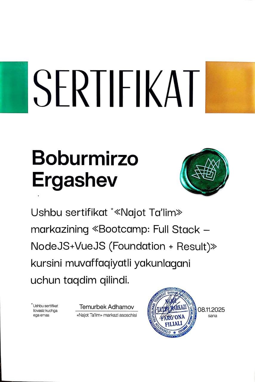 Full-Stack JavaScript Developer